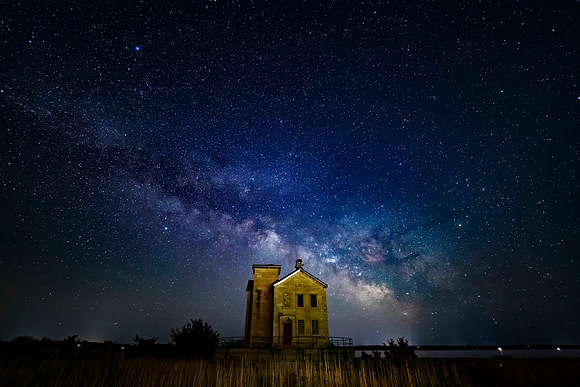 I had made many attempts to take an image of this old lighthouse at night, but the weather interfered each time. Finally the photo gods were kind and I got this image. - Kevin Ferris
